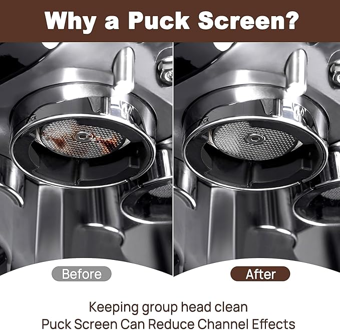 Espresso Puck Screen 53.3mm 2 Pack, Coffee Filter Laser-cut Screen - Image 3