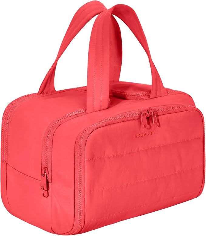 BAGSMART Travel Toiletry Bag, Puffy Toiletry Bag by BAGSMART