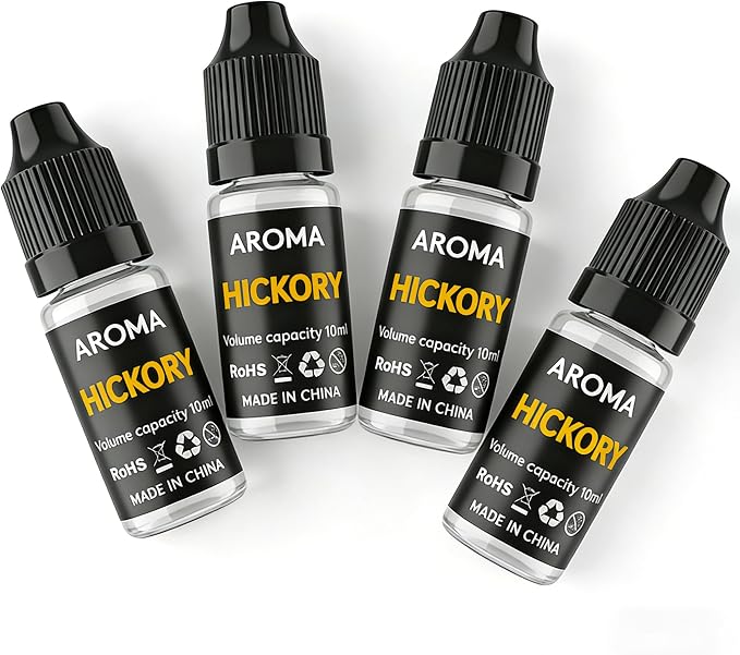 Cocktail Bubble Smoke Gun Accessories, 4 x 10ml Hickory Essential Oils & 4 x by LWRT