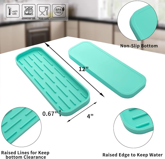 MicoYang Silicone Kitchen Sink Organizer Tray - Image 2