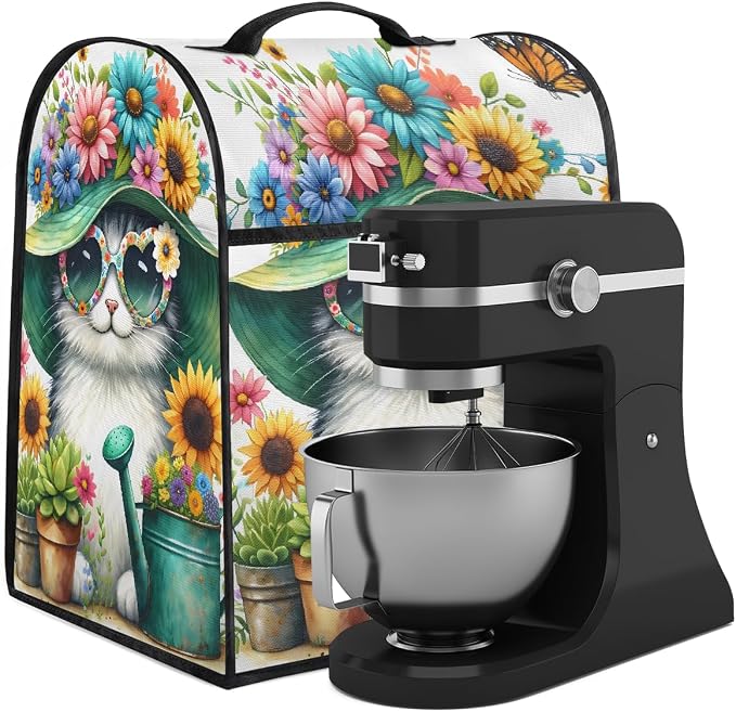 Cat Kitchen Aid Mixer Cover Compatible Stand Mixer Dust Cover | Funny Flower - Image 2