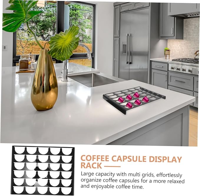 LABRIMP Acrylic Coffee Capsule Holder Rack Slot Storage Organizer - Image 8