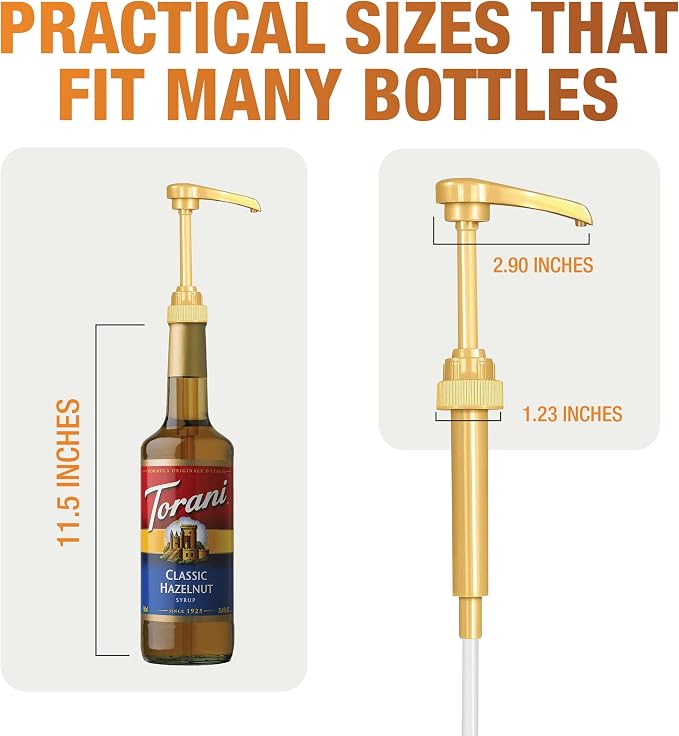 6 pack Coffee Syrup Pump Dispenser - Image 7