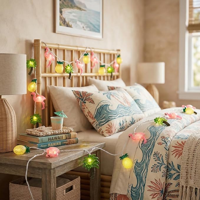 12FT 20LED Summer Hawaiian Themed Party Decorations Lights - Image 7