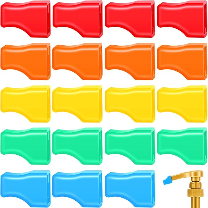Zhehao 20 Pcs Coffee Syrup Pump Tip Cap Pourer Covers Rubber Caps Fits by Zhehao