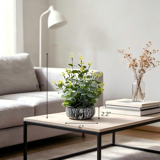 AlphaAcc Artificial Plants Potted Real Looking Small Faux Plant - Image 2