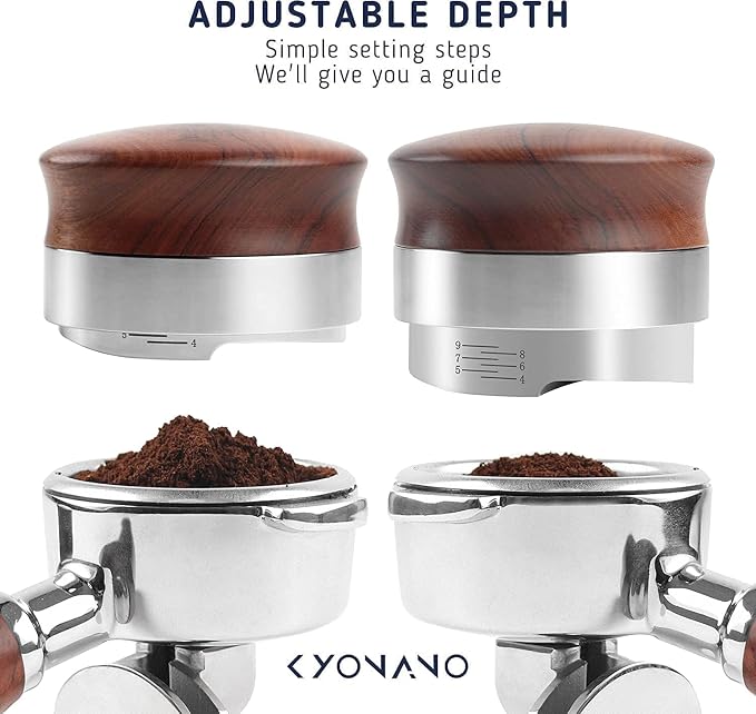 KYONANO 58mm Coffee Distributor & Espresso Tamper, Coffee Tamper Coffee Leveler - Image 5