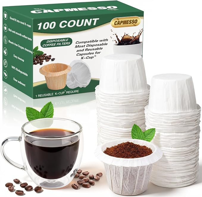 CAPMESSO Disposable Coffee Paper Filters by CAPMESSO