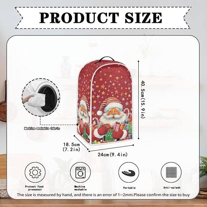 Father Christmas Blender Cover Kitchen Appliance Dust Covers - Image 6