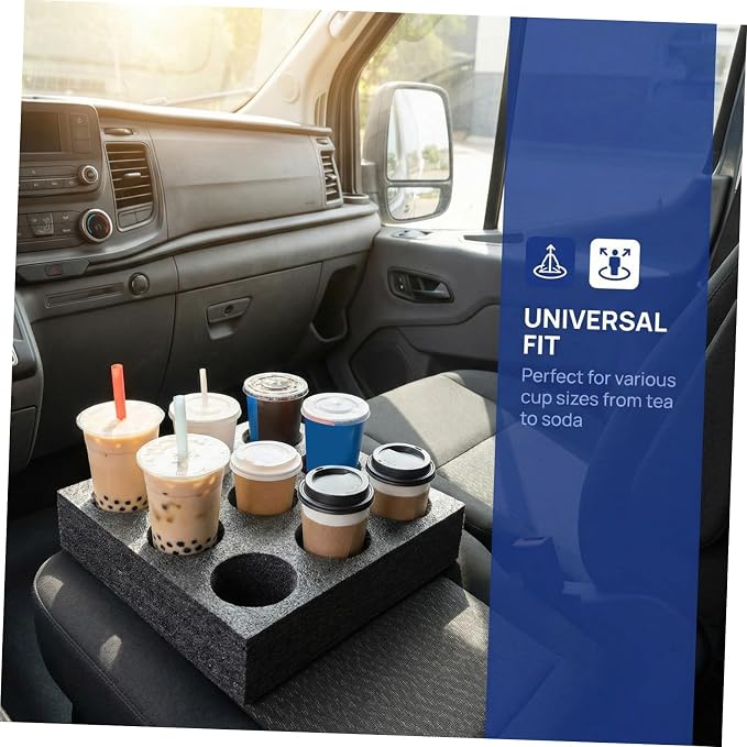 Multi-Hole Drink Holder Cup Carrier Tray - Image 3