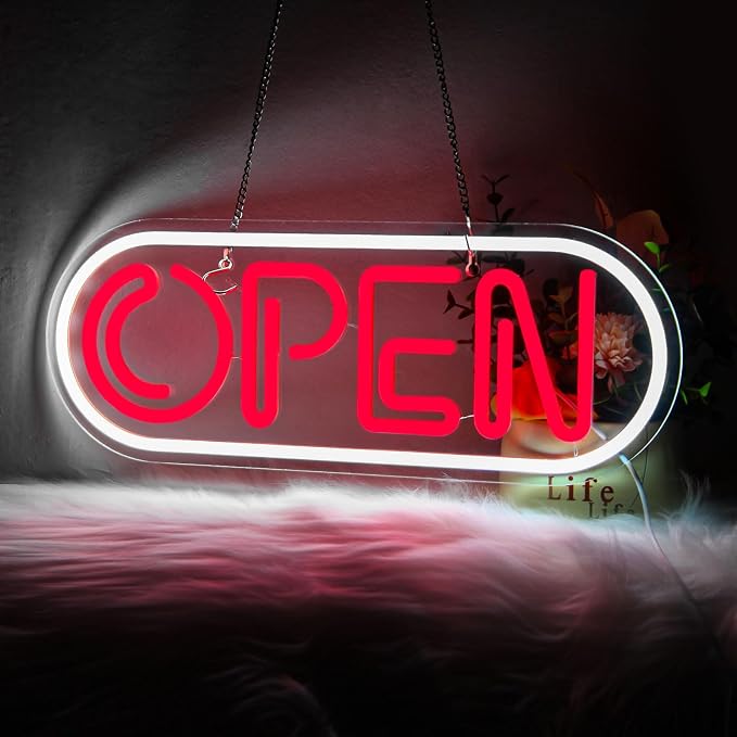 Neon Open Signs for Business, 16.34"X 6.22" Led Open Signs Adjustable - Image 2