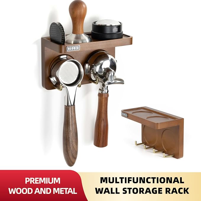 NEOUZA Mini Espresso Accessories Holder Station Wall Mounted Organizer - Image 2