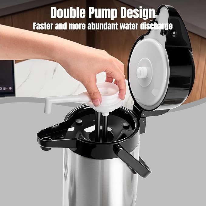 Upgraded Airpot Coffee Carafe - 84oz/2.5L Coffee Carafe - Image 5