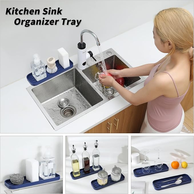 MicoYang Silicone Kitchen Sink Organizer Tray - Image 3