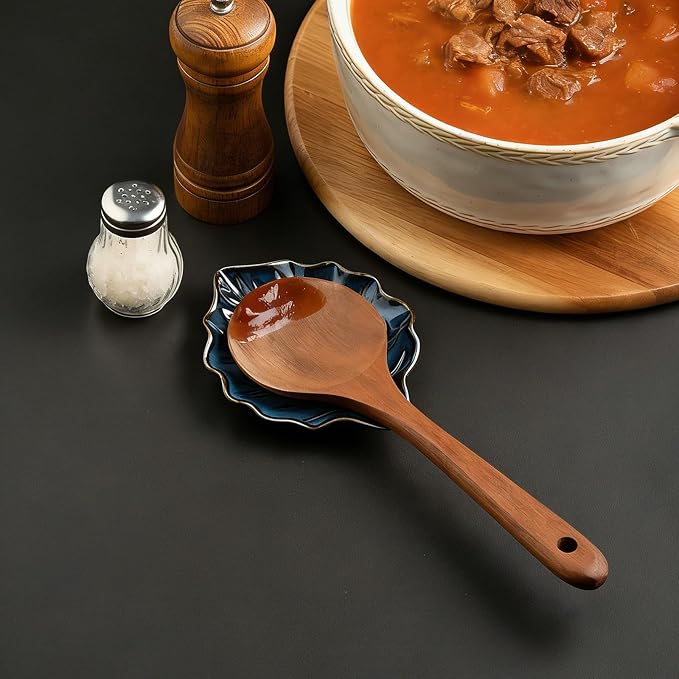 Ceramic Leaf Spoon Rest, Spoon Holder - Image 9