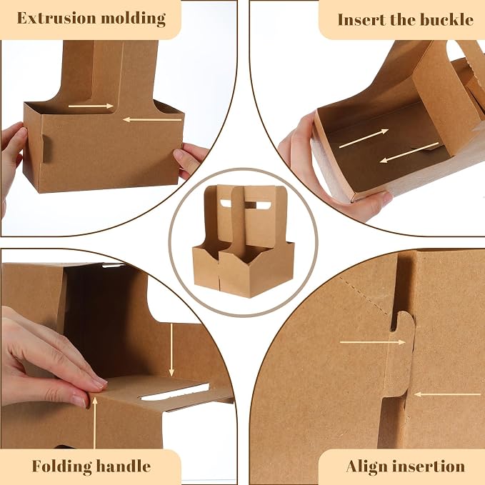 100 Pack 2 Cup Drink Carrier - Image 3