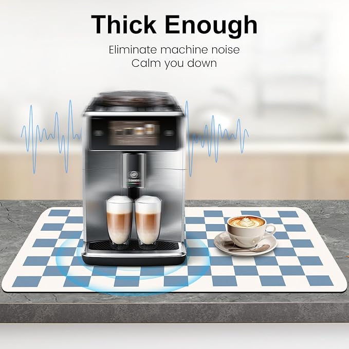 Clinuse Coffee Mats, Quick Dry Mat, Diatomite Absorbent Aesthetic Large Drying - Image 5