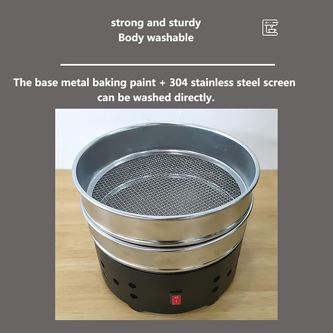 1000G Home Coffee Beans Cooler, 304 Stainless Steel Roasting Coffee Bean Cooler - Image 2