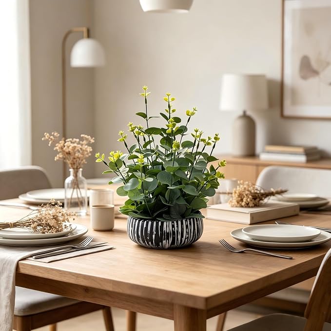 AlphaAcc Artificial Plants Potted Real Looking Small Faux Plant - Image 4