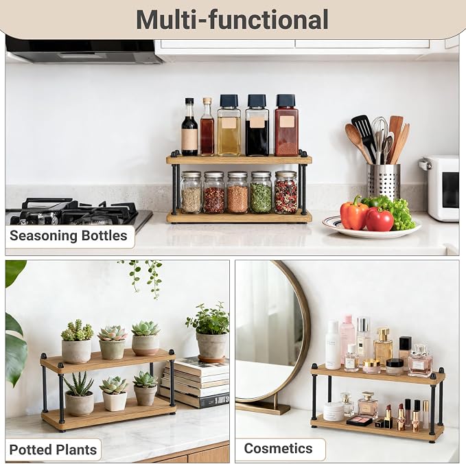Mkono Coffee Station Organizer Wooden Mug Holder - Image 5