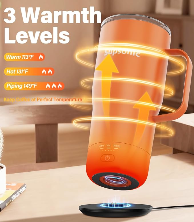 Supsonic - Smart Heated Coffee Mug, 20oz Rechargeable Self Heating Mug - Image 2