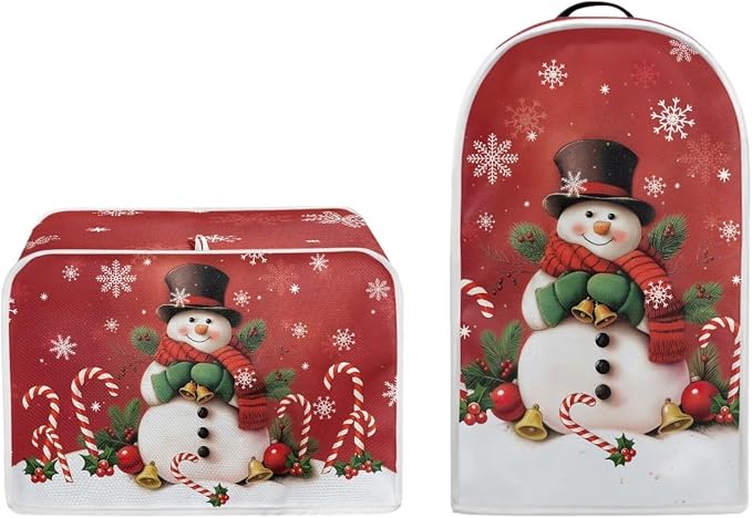 doginthehole Christmas Snowman Blender Cover Toaster Covers 2 Slice Small - Image 5