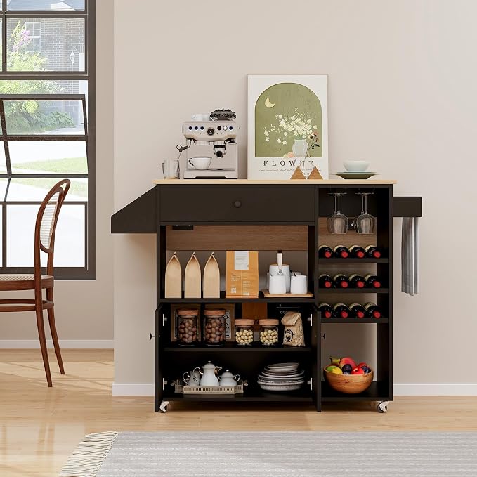Giantex Rolling Kitchen Island Cart - Image 9