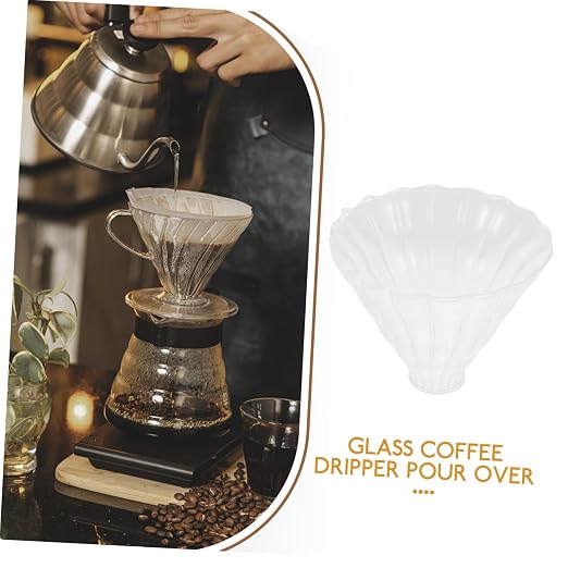 2pcs Durable Heat-Resistant Glass Coffee Dripper Funnel - Image 9