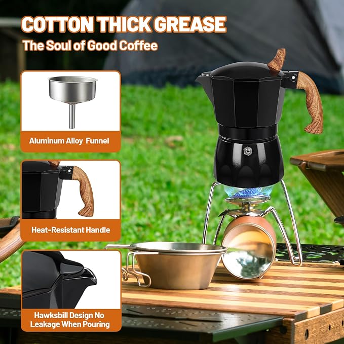 3 Cup Aluminum Espresso Stovetop Moka Pot Express Coffee Maker Percolator - Image 5