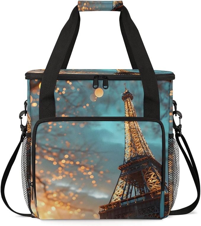 Eiffel Tower At Night Coffee Maker Carring Bag, Large Insulated Storage by Home