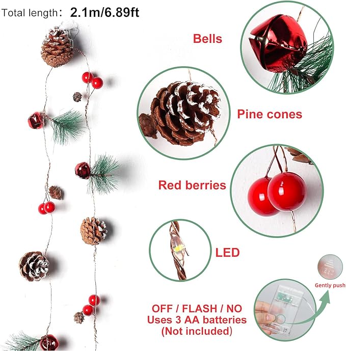 RECUTMS Christmas Garland Decoration - Image 4