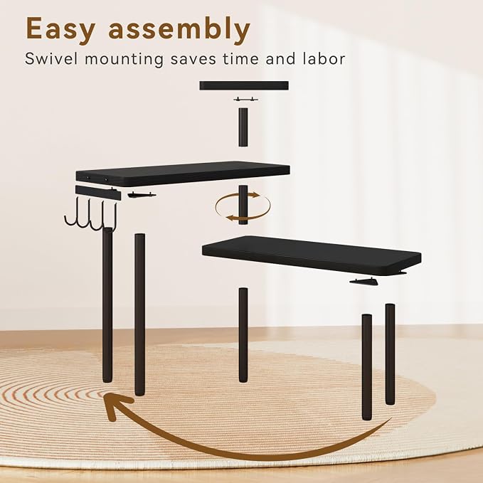IBUYKE Countertop Organizer, 3-Tier Spice Racks, Kitchen Counter Corner Shelf - Image 8