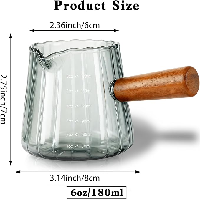 Measuring Cups, 6oz Glass Espresso Cups - Image 2