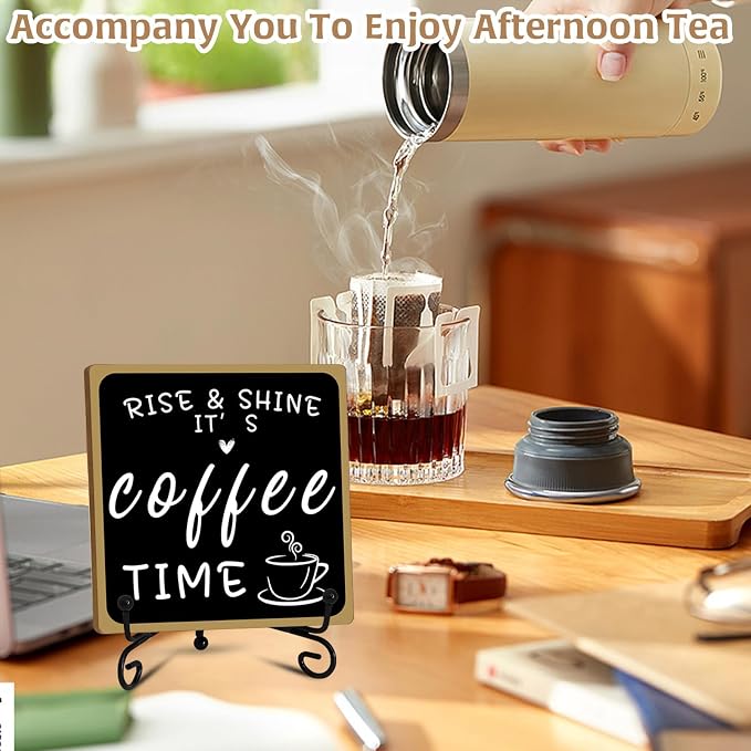 2Pcs Coffee Bar Sign Decorations, Coffee Decorations - Image 4