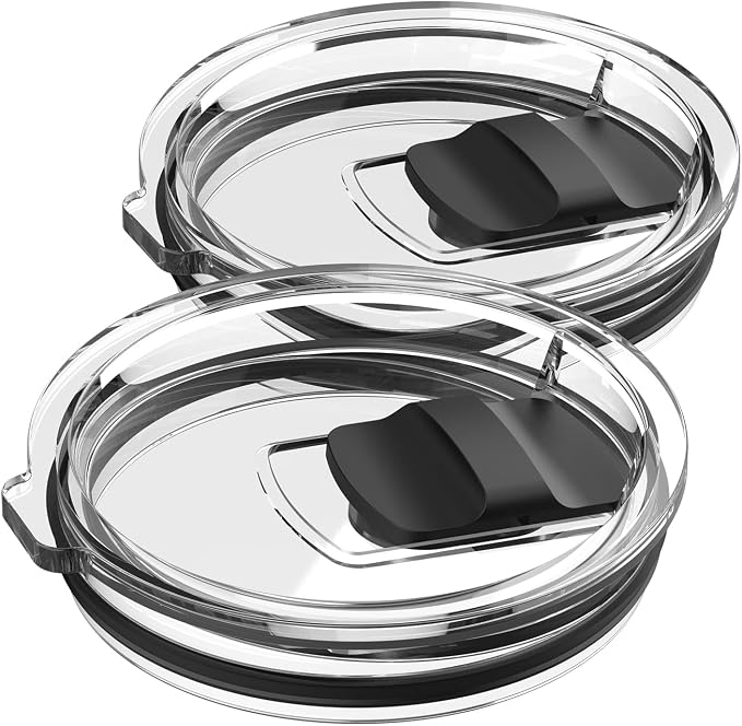20 oz Tumbler Lid, 2 Pack Magnetic Slider Replacement Lids by DINCERPEN