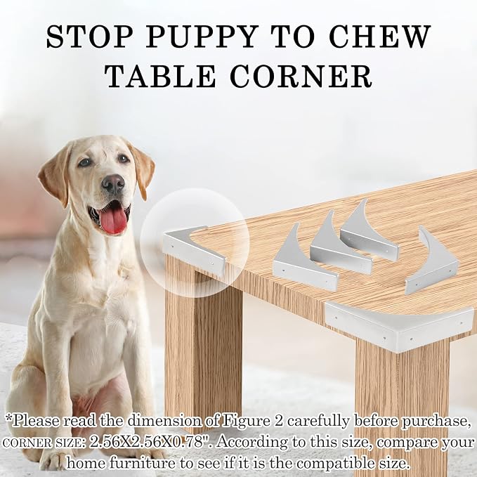 Metal Corner Guard for Furniture Decorative Table Corner Protectors 2.56'' Box - Image 3