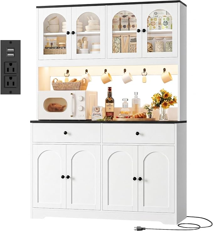 HIFIT 71" LED Kitchen Pantry Cabinet by HIFIT