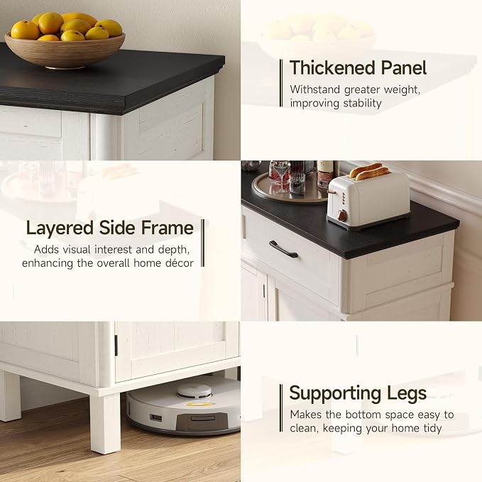 48 Inch Sideboard Buffet Cabinet - Image 6