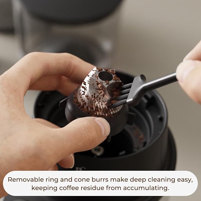 Burr Coffee Grinder with 60 Settings, Electric Conical Bean Grinder with Touch - Image 5