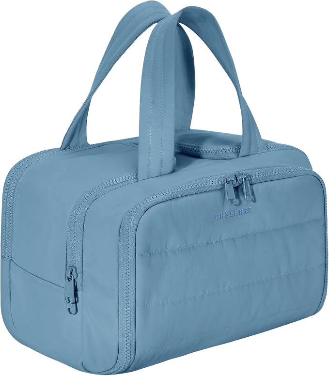 BAGSMART Travel Toiletry Bag, Puffy Toiletry Bag by BAGSMART