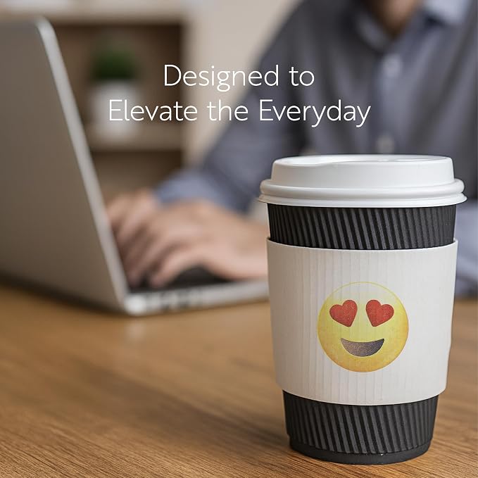 Restaurantware SLEEVES ONLY: Restpresso 5.1 x 2.8 Inch Coffee Cup Sleeves 50 - Image 7