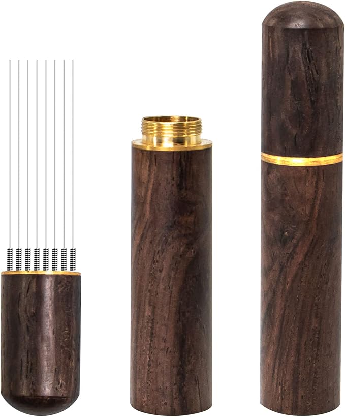 Espresso Coffee Stirrer 8 Needles 0.4mm Espresso Distribution Tools, Natural by Zolunu