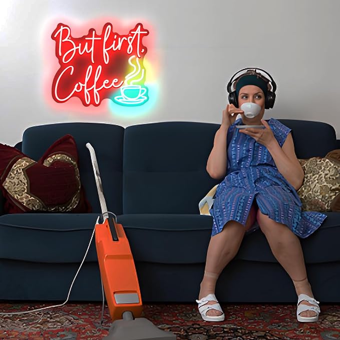 But First Coffee Neon Sign Led Neon Light Signs 5V Home Coffee Station Kitchen - Image 5