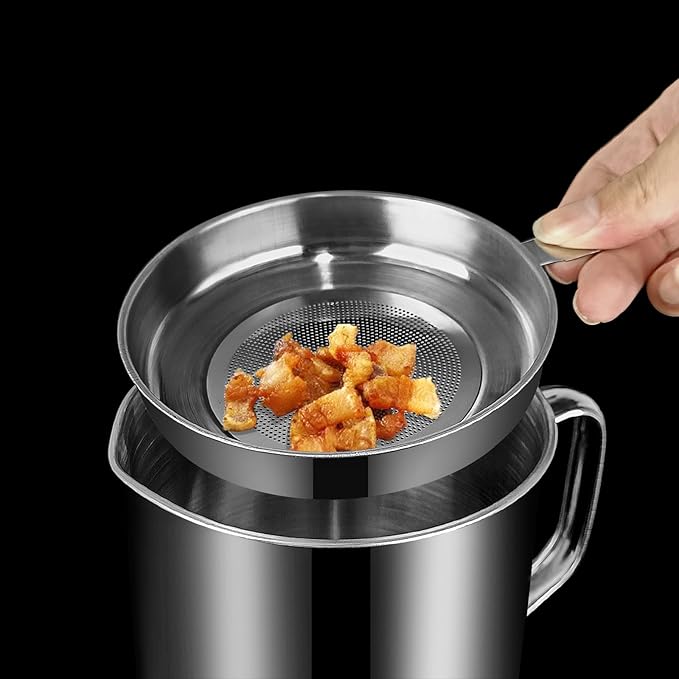 Bacon Grease Container, Kitchen Oil Container Can - Image 5