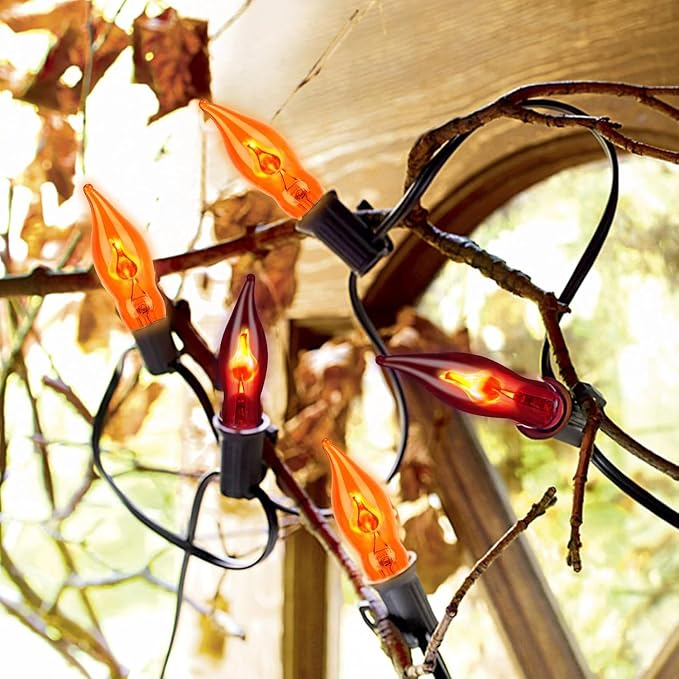 Couah Halloween Flickering Flame String Lights, 27.8Ft - Image 7