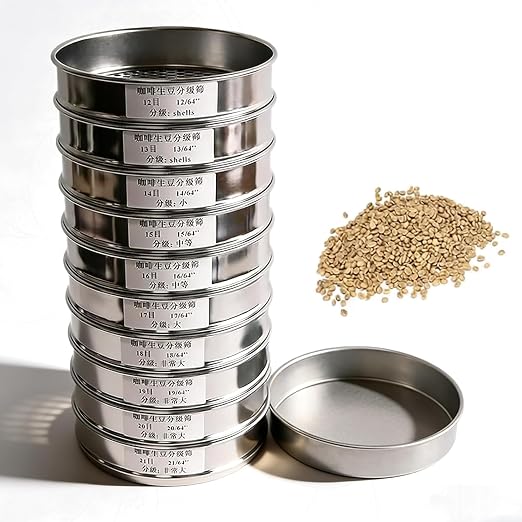 Coffee Bean Grading Sieve, Tamis En Acier Inoxydable De Café, by Unknown