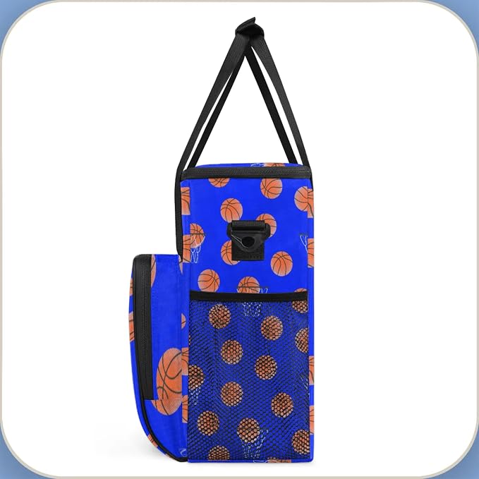 Basketball Coffee Maker Travel Bag, Basketball Large Carrying Storage Case - Image 4