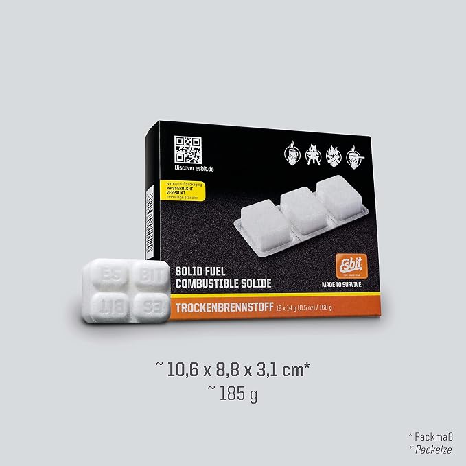 Esbit 1300-Degree Smokeless Solid 14g Fuel Tablets - Image 4