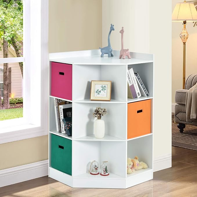 HONEY JOY Kids Toy Storage Organizer, 9-Cubby Toy Bin Organization Storage - Image 2