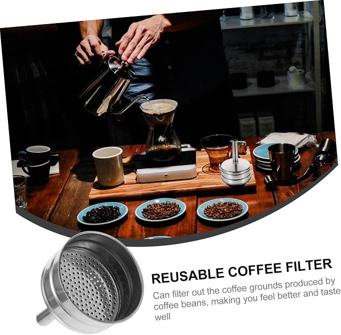 Zerodeko Stainless Dripper Funnel Non-Pressurized Coffee Filter Tool - Image 3